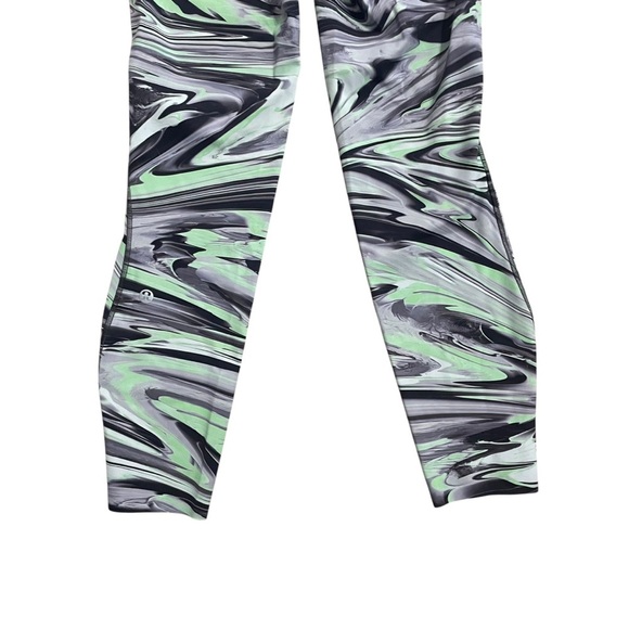 Lululemon Base Pace High-Rise Running Tight 25" Paint Glide Warp Black Size 6 - Picture 4 of 9